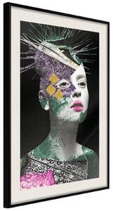 Inramad Poster / Tavla - Modern Beauty - 20x30 Guldram med passepartout