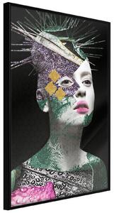 Inramad Poster / Tavla - Modern Beauty - 30x45 Svart ram med passepartout