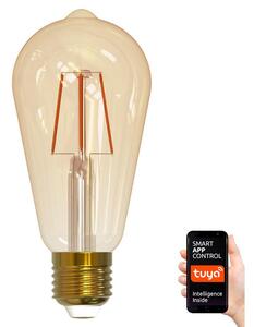 Dimbar LED-lampa VINTAGE ST64 E27/5,5W/230V 1800-2700K Wi-fi Tuya