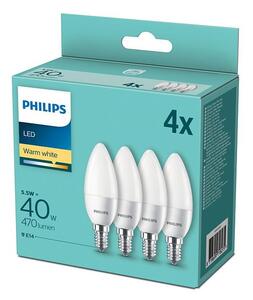 SET 4x LED Glödlampa Philips E14/5,5W/230V 2700K