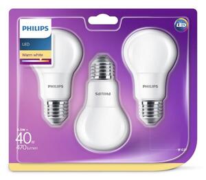 SET 3x LED-lampor Philips E27/5,5W/230V 2700K