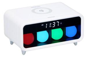 Grundig - LED Dimbar nattlampa med an väckarklocka och trådlös laddning LED/5W/230V