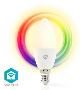 Nedis WIFILC11WTE14 - LED RGB Justerbar ljusstyrka glödlampa Smartlife E14/4,5W/230V Wi-Fi