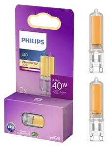 UPPSÄTTNING 2x LED glödlampa Philips G9/3,5W/230V 2700K
