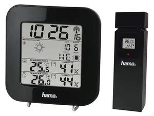 Hama - Väderstation med LCD display och väckarklocka 2xAA svart