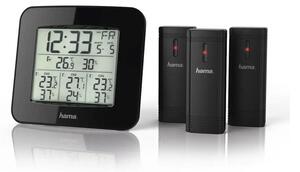 Hama - Väderstation med LCD display och väckarklocka 3xAAA + 3x sensor 2xAA