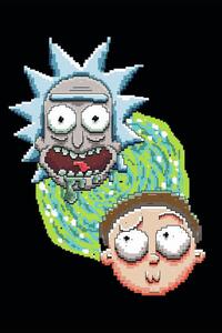 Konsttryck Rick and Morty - Iconic Duo