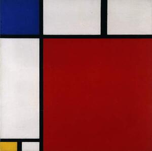 Mondrian, Piet - Konsttryck Composition with Red, Blue and Yellow, 1930, (40 x 40 cm)