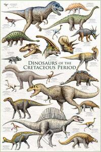 Poster, Affisch Dinosaurs - Cretaceous Period