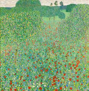 Bildreproduktion Blossoming poppies, Gustav Klimt