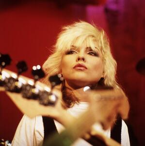 Fotografi Portrait de Deborah Harry du groupe punk americain Blondie , vers 1977