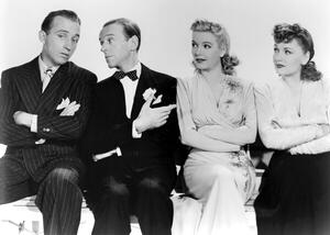 Fotografi Bing Crosby, Fred Astaire, Virginia Dale And Majorie Reynolds