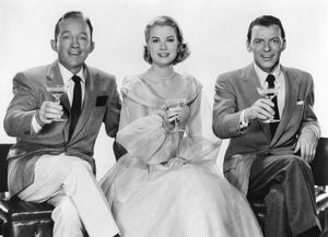 Fotografi Bing Crosby, Grace Kelly And Frank Sinatra