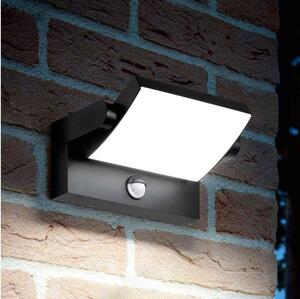 Ideal Lux - LED Utomhus vägglampa med sensor LED/20,5W/230V antracit