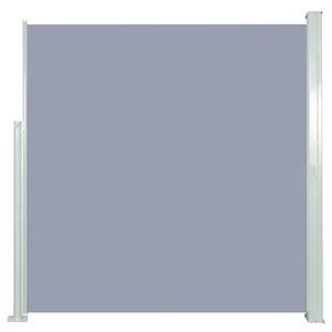Infällbar sidomarkis 140x300 cm grå