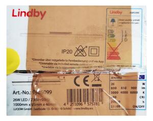 Lindby - LED Dimbar taklampa IBBE LED/26W/230V Wi-Fi Tuya