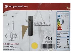 Lampenwelt - LED stolplampa för utomhusbruk AMELIA LED/7W/230V IP55
