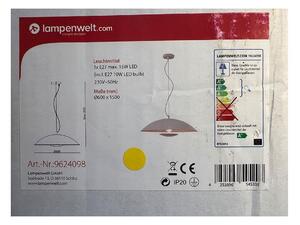 Lampenwelt - LED RGBW Ljusreglerad ljuskrona på textilsladd ARTHUR 1xE27/10W/230V Wi-Fi