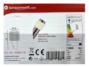 Lampenwelt - LED utomhus vägglampa LED/10W/230V IP44