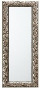 Hängande Väggspegel Guld 51 x 141 cm Dekorativ Sliten Ram Vardagsrum Klassisk Vintage Fransk Stil Beliani