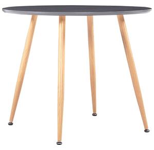 Matbord grå och ek 90x73,5 cm MDF