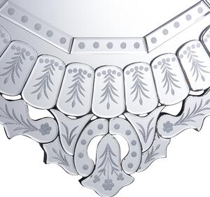 Hängande Väggspegel Silver 70 x 100 cm Prinsessa Design Tjejrum Barnrum Beliani