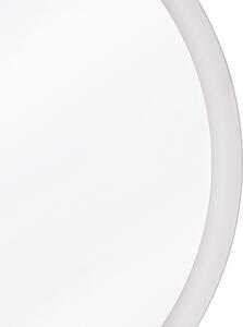 Väggmonterad Hängande LED Spegel 58 cm Rund Modern Samtida Badrum Sminkspegel Glamour Beliani