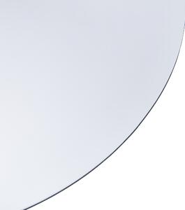 Väggspegel Rund Silver 60 cm LED Lampor Anti Dimma System Badrum Accessoarer Beliani