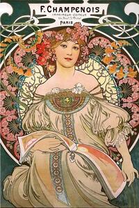 Poster, Affisch F. Champenois, Alphonse Mucha