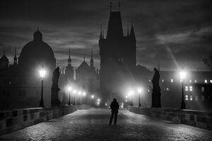 Konstfotografering Prague in Black & White, Marcel Rebro, (40 x 26.7 cm)