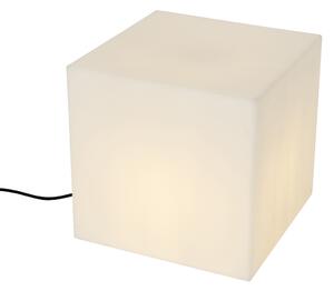 Modern utomhuslampa vit 38 cm fyrkantig IP65 - Nura