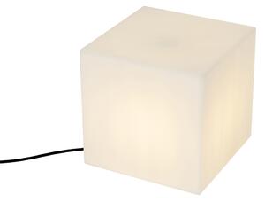 Modern utomhuslampa vit 30 cm fyrkantig IP65 - Nura