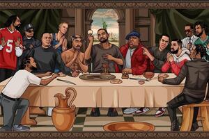 Poster, Affisch The Last Supper Of Hip Hop, (61 x 91.5 cm)