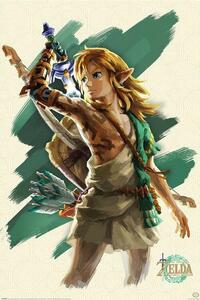 Poster, Affisch The Legend Of Zelda: Tears Of The Kingdom - Link Unleashed