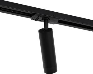 Modernt 1-fas skensystem med 5 spotlights 35mm svart - Jeana Luxe