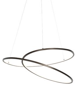Design hänglampa brons 72 cm inkl LED 3-stegs dimbar - Rowan
