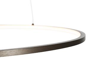 Design hänglampa brons 72 cm inkl LED 3-stegs dimbar - Rowan