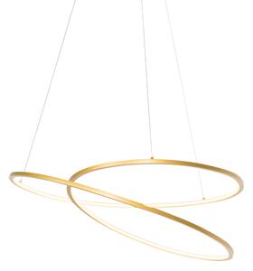 Design hänglampa guld 72 cm inkl LED 3-stegs dimbar - Rowan