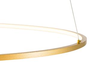 Design hänglampa guld 72 cm inkl LED 3-stegs dimbar - Rowan