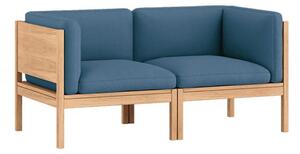 MOEBE - 2 Seater Sofa With Sides - The MOEBE Modular Sofa - Modulär soffa - Field 733 / Oak - H73 x W146 x D73 cm