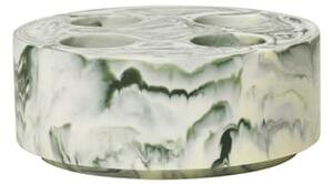 Ferm Living - Mist Toothbrush Holder Multi - Behållare - Emerald Off-white - W10 x D10 x H4.9 cm