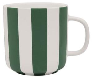 OYOY LIVING - Toppu Mug - Kopp - Offwhite/Green - L12.5 x W8.5 x H9