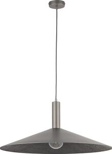 Ljuskrona med textilsladd CAPRI 1xE27/15W/230V diameter 70 cm antracit/grå