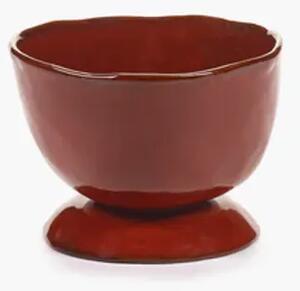 Serax - High Bowl On Foot La Mère - Skål - Venetian Red S - Ø13 x H9.5 cm