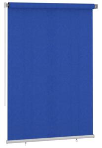Rullgardin utomhus 160x230 cm blå HDPE