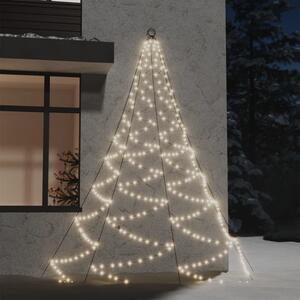 Hängande julgran med metallkrok 260 varmvita LED 3 m inne/ute