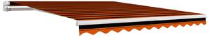 Markisduk orange och brun 300x250 cm