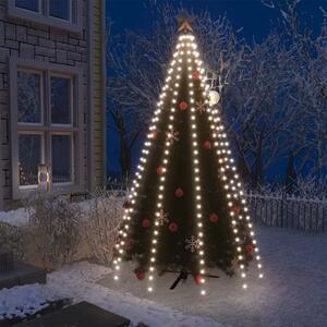 Ljusnät för julgran 250 lysdioder kallvit 250 cm