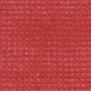 Balkongskärm röd 120x500 cm HDPE