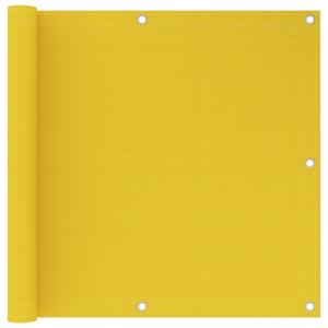 Balkongskärm gul 90x600 cm HDPE